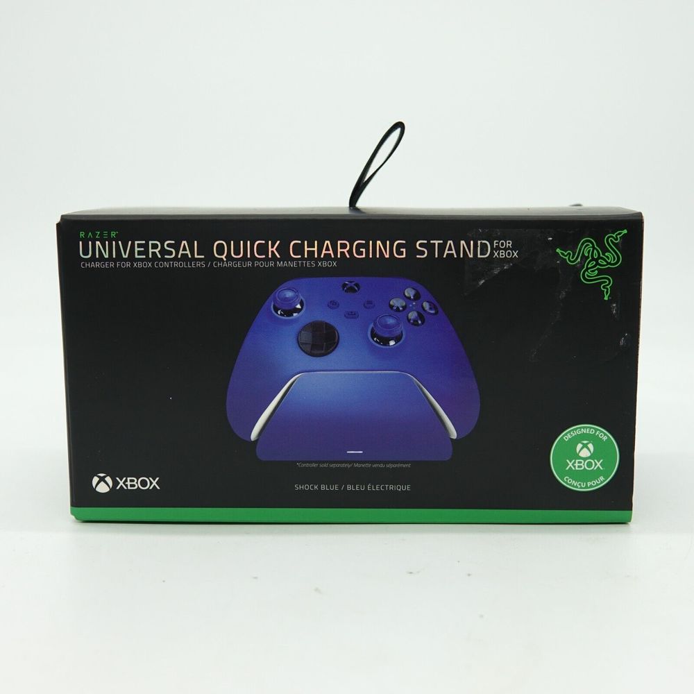 Official Universal Quick Charging Stand for XBOX [ Shock Blue ] NEW Sealed